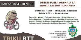 Desde Buesa Arena a Ermita Sta María (45 km)